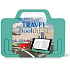 If The Travel Book Rest Cestovní držák na knihu/tablet Mintový 180 x 10 x 142 mm