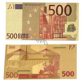 Talisman Złoty plastikowy banknot 500 EUR