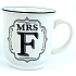 Albi Plecháček keramický s nápisem Mrs F 320 ml