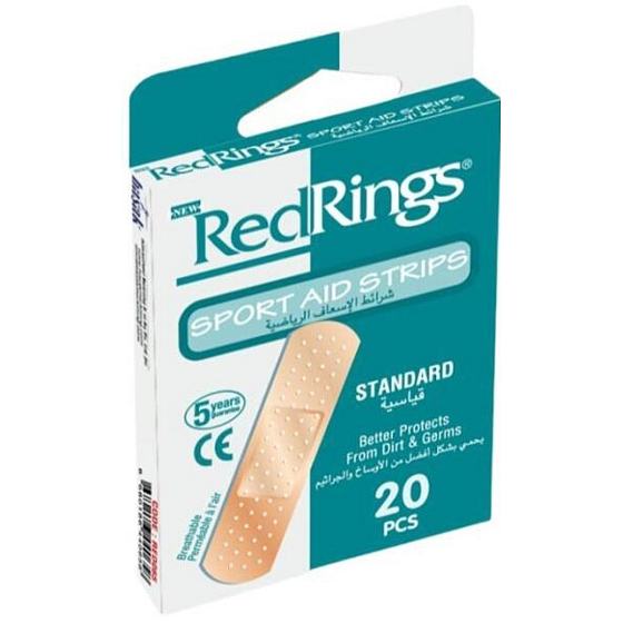RedRings Standard sportovní polštářková náplast 20 kusů