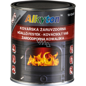 Dupli-Color Alkyton žáruvzdorná barva do 750 °C, kovářská černá, 250 ml Dupli-Color Alkyton žáruvzdorná barva do 750 °C, kovářská černá, 250 ml