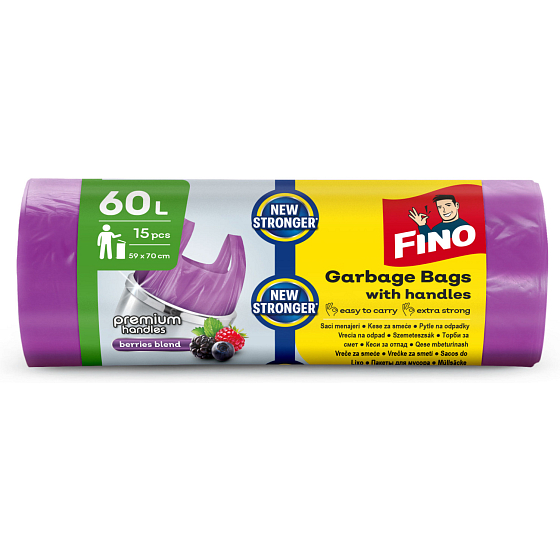 Fino worki na odpady z uchwytem, 60 L