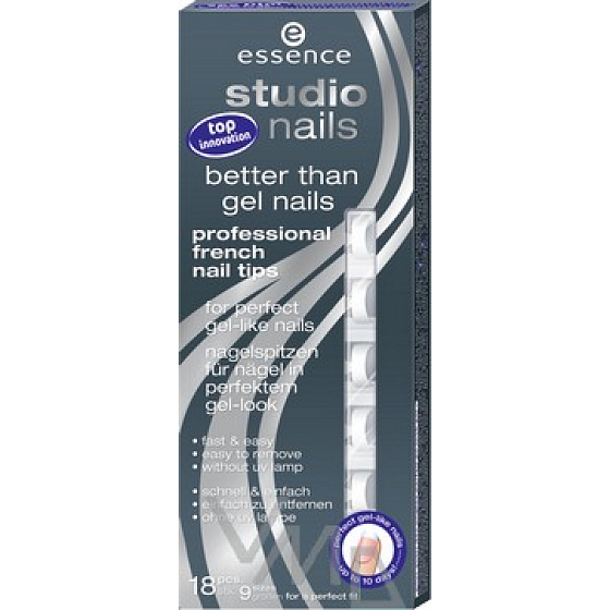 Essence Studio Nails Francouzské špičky na nehty 01 White 18 kusů