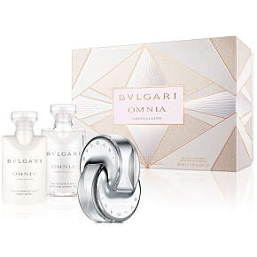 Bvlgari Omnia Crystalline toaletní voda 40 ml + tělové mléko 40 ml + sprchový gel 40 ml, dárková sada Bvlgari Omnia Crystalline toaletní voda 40 ml + tělové mléko 40 ml + sprchový gel 40 ml, dárková sada