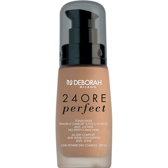 Deborah Milano 24Ore Perfect Foundation SPF10 make-up 02 True Beige 30 ml