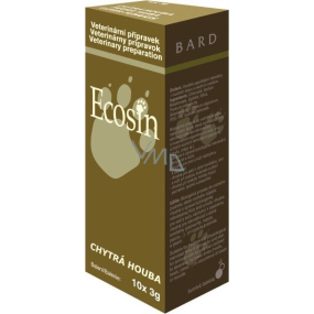 Ecosin Chytrá houba pro zvířata eliminuje kvasinkové organismy na kůži, srsti, drápech a jiných kožních derivátech 10 x 3 g Ecosin Chytrá houba pro zvířata eliminuje kvasinkové organismy na kůži, srsti, drápech a jiných kožních derivátech 10 x 3 g