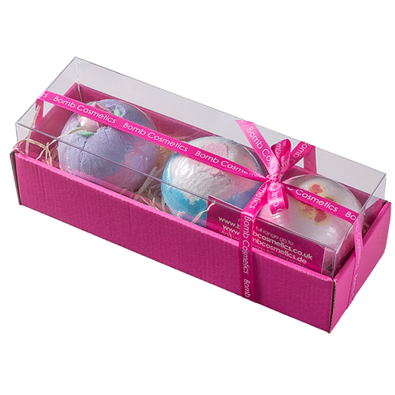 Bomb Cosmetics Premium Bath Blasters mix balistiků 3 x 160 g, kosmetická sada