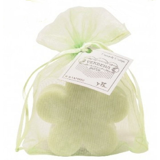 Soaptree Verbena luxusní mýdlo s mandlovým olejem v organzovém sáčku Květ 100 g