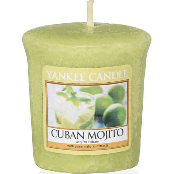Yankee Candle Cuban Mojito - Kubánské mojito vonná svíčka votivní 49 g