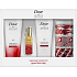 Dove Advanced šampon na vlasy 250 ml + kondicionér 250 ml + olejové sérum 50 ml + plechovka s gumičkami, vycpávkou do drdolu a pinetkou, kosmetická sada