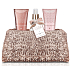 Baylis & Harding Jojoba, Hedvábí a Mandlový olej sprchový gel 100 ml + mléko na ruce a tělo 100 ml + tělový sprej 100 ml + růžová flitrová kabelka, kosmetická sada