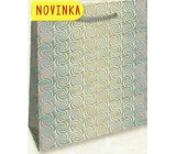 Nekupto Torba prezentowa hologram 32 x 26 x 13 cm Srebrna 123 02 THL