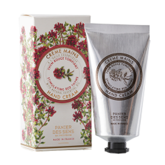 Panier des Sens Červený tymián luxusní hydratační krém na ruce 75 ml