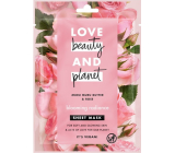 Love Beauty & Planet Maska tkaninowa do twarzy rozświetlająca Masło Murumuru i Róża 21 ml 1 szt