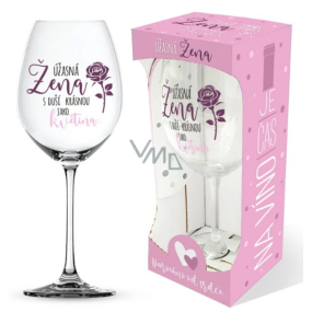 Nie kupiona Jesteś na wino szklanka do wina z nadrukiem Ukochana kobieta... 440 ml
