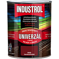 Industrol S2013 uniwersalny lak do metalu i drewna, 8440 czerwono-brązowy, 600 ml