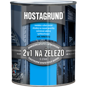 Hostagrund 2v1 S2160 základní i vrchní barva na kov, 0840 červenohnědá, 600 ml Hostagrund 2v1 S2160 základní i vrchní barva na kov, 0840 červenohnědá, 600 ml