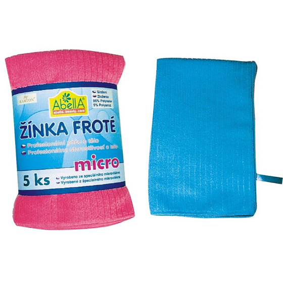 Abella Žínka froté micro, vyrobeno ze speciálního mikrovlákna 1 kus