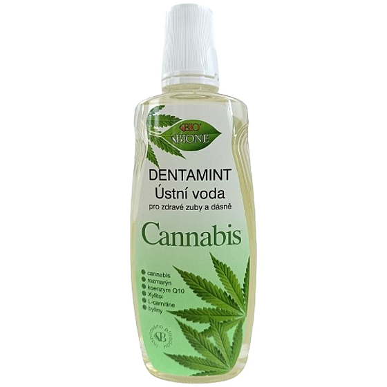 Bione Cosmetics Dentamint Cannabis płyn do płukania ust 500 ml