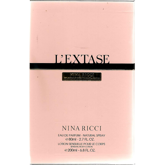 Nina Ricci L Extase parfémovaná voda 80 ml + tělové mléko 200 ml, dárková sada
