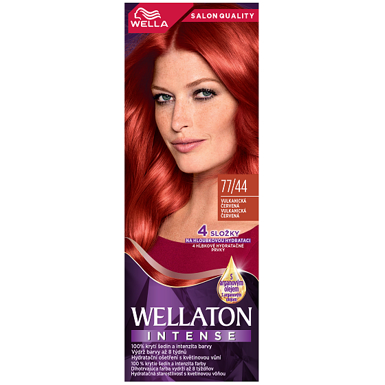 Wella Wellaton kremowa farba do włosów 77-44 ognista czerwień