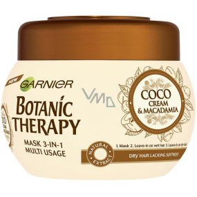 Garnier Botanic Therapy Coco Cream & Macadamia vyživující maska pro suché vlasy bez lesku 300 ml Garnier Botanic Therapy Coco Cream & Macadamia vyživující maska pro suché vlasy bez lesku 300 ml