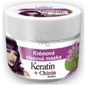 Bione Cosmetics Keratin & Chinin maska kremowa do włosów 260 ml
