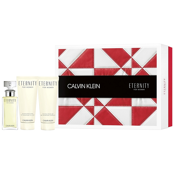 Calvin Klein Eternity Woman parfémovaná voda pro ženy 50 ml + tělové mléko 100 ml + sprchový gel 100 ml, dárková sada