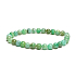 Jadeit Birmański bransoletka elastyczna naturalny kamień, kuleczka 6 mm / 16 - 17 cm
