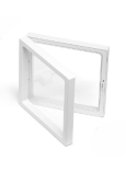 Ramka 3D uniwersalna plastikowa z folią, biała 5 x 5 cm