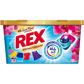 REX kapsułki do prania Aromatherapy Orchid Color 13 prań, 156g REX kapsułki do prania Aromatherapy Orchid Color 13 prań, 156g