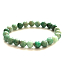 Smaragdowy kamień bransoletka 8-9mm/16 - 17cm, Emerald A+++, prawda-miłość-szczęście-prosperita-kreatywność