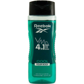 Reebok Men Cool Your Body sprchový gel 4v1, 400 ml Reebok Men Cool Your Body sprchový gel 4v1, 400 ml