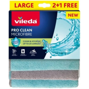 Vileda Pro Clean mikro hadr univerzální, 2+1 ks Vileda Pro Clean mikro hadr univerzální, 2+1 ks