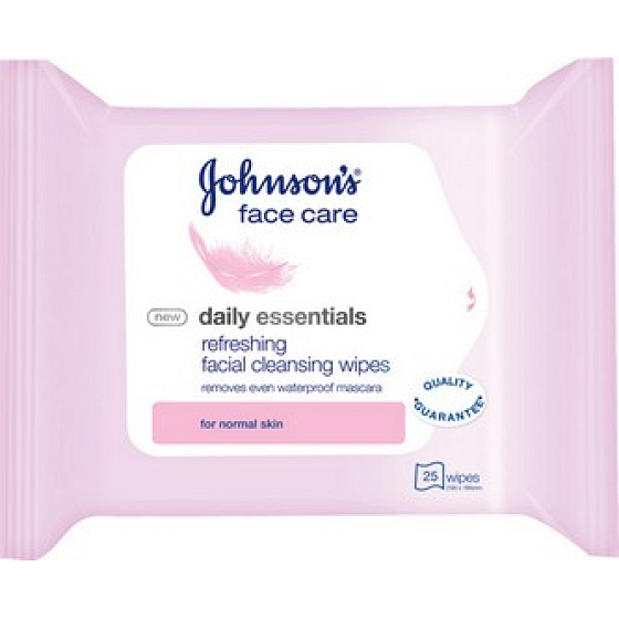 Johnsons Face Care Daily Essentials pleťové čisticí ubrousky 25 kusů