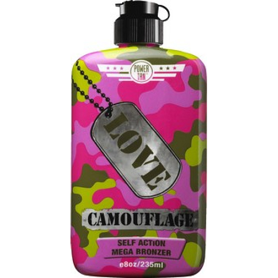 Power Tan Love Camouflage tělové mléko pro opalování v soláriu 235 ml