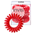 Invisibobble Raspberry Red Sada Gumička do vlasů červená spirálová 3 kusy