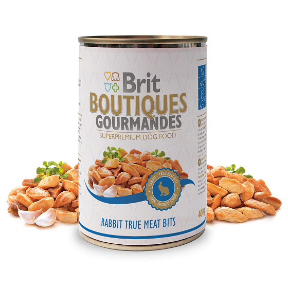 Brit Boutiques Gourmandes Králičí maso v zeleninové omáčce 400 g