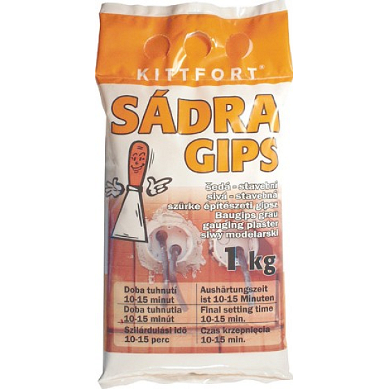 Kittfort Gips szary - budowlany 1 kg