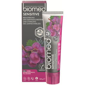 Biomed Sensitive přírodní extrakt z hroznových jader zubní pasta pro citlivé zuby 100 g
