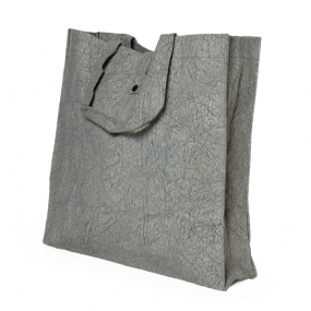 Albi Eko torba wykonana z papieru nadającego się do prania składana - szara 37 cm x 37 cm x 9,5 cm