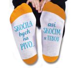 Nekupto Rodzinne prezenty z humorem Skarpetki Skoczyłabym na piwo, rozmiar 39-42