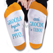 Nekupto Rodzinne prezenty z humorem Skarpetki Skoczyłabym na piwo, rozmiar 39-42