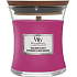 WoodWick Wild Berry & Beets - Leśne owoce i buraki zapachowa świeca z drewnianym knotem i wieczkiem szklanym mała 85 g