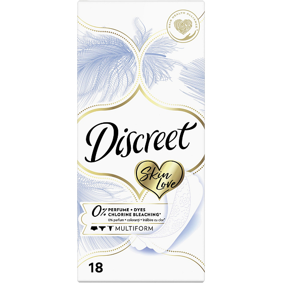 Discreet Skin Love slip multiform wkładki intymne bez zapachu do codziennego użytku 18 sztuk
