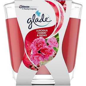 Glade svíčka vonná Luscious Cherry & Peony, 112 g