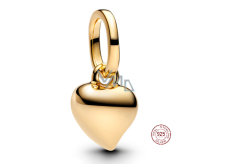 Charm Sterlingové stříbro 925 Mini medailon Srdce, přívěsek na náramek láska