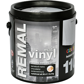 REMAL Vinyl Color mat farba zmywalna na ścianę, 110 gołębia szarość, 3,2 kg