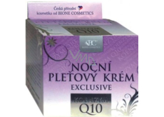 Bione Cosmetics Exclusive & Q10 nocny krem do twarzy dla wszystkich typów skóry 51 ml