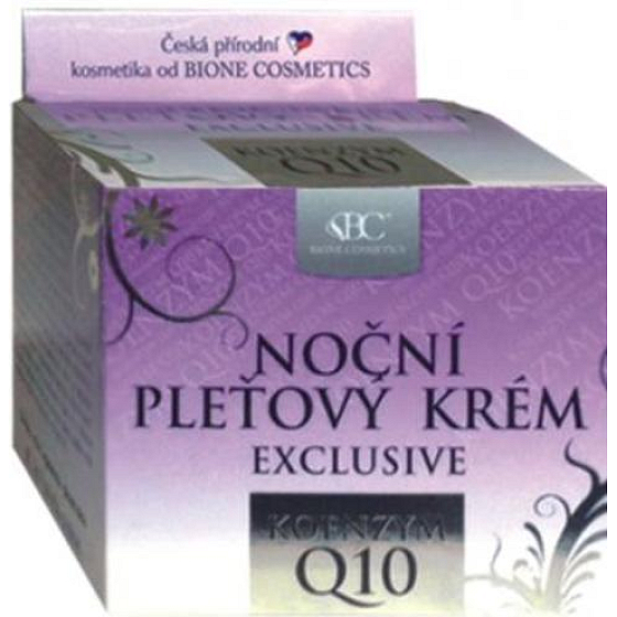 Bione Cosmetics Exclusive & Q10 nocny krem do twarzy dla wszystkich typów skóry 51 ml
